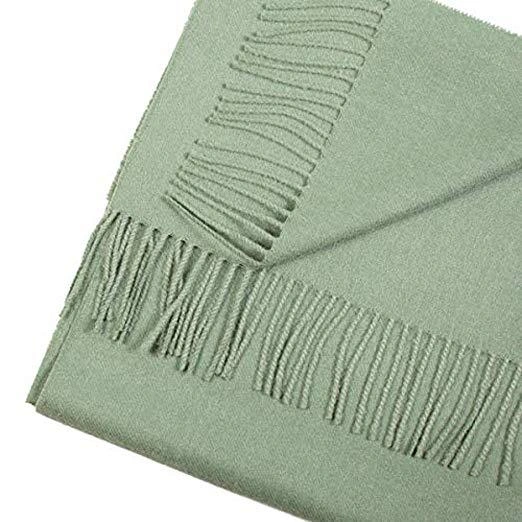 Cozy Green Alpaca Scarf Ultra Soft Baby Alpaca Luxury Wrap